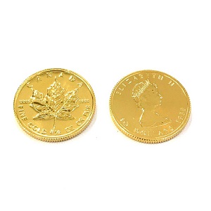 K24 投資用地金 メイプル金貨1/4oz ２枚 金買取相場