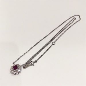 ルビー 0.36ct メレダイヤモンド0.06ct Pt850 買取相場