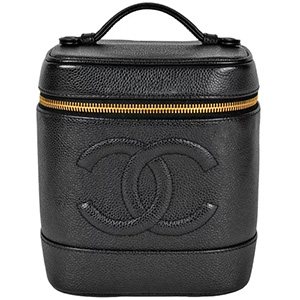 シャネル(CHANEL) バニティバッグ ハンドバッグ キャビアスキン A01998 ブラック ココマーク レディース ABランク シャネル買取相場