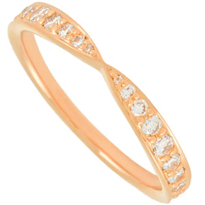 ティファニー(Tiffany＆Co) K18 リング ハーモニー ハーフサークル  ABランク 買取相場
