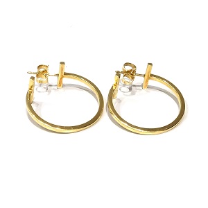 ティファニー(Tiffany＆Co) K18 フープピアス Ｔワイヤー ABランク 買取相場