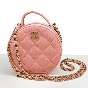 シャネル(CHANEL) ミニチェーンショルダーバッグ キャビアスキン ピンク Aランク 買取相場