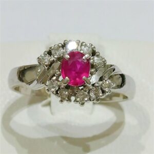 ルビー 0.30ct ダイヤモンド 0.14ct リング Pt900 買取相場
