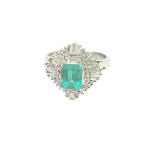 エメラルド 1.10ct 0.67ct Pt900 リング 買取相場