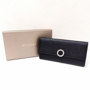 ブルガリ(BVLGARI) 長財布 ブルガリブルガリ 30416 レザー 本革 ブラック 買取相場