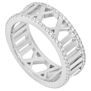 ティファニー(Tiffany＆Co) K18WG オープン アトラス リング ダイヤモンド ABランク 買取相場