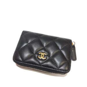 シャネル(CHANEL) マトラッセ ラムスキン コインパース AP0216 黒 Aランク 買取相場