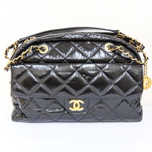 シャネル(CHANEL) ボウリングバッグ パテントレザー ブラック Bランク 買取相場