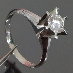 ダイヤモンド 0.53ct H SI2 Pt900 リング 買取相場