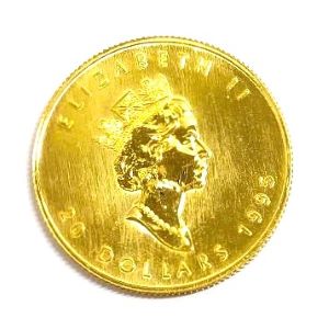 24金(K24) 投資用地金 メイプルリーフ金貨1/2オンス 買取相場