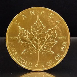 24金(24K) 投資用地金 海外金貨 メイプルリーフ 1オンス 金買取相場