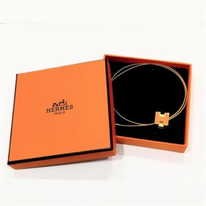エルメス(HERMES) チョーカー カージュドアッシュー Hキューブ ゴールド オレンジ 買取相場