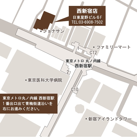ゴールドプラザ西新宿マップ画像