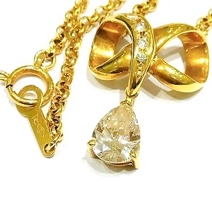 ダイヤモンド 0.91ct J SI1 K18 ネックレス 買取相場