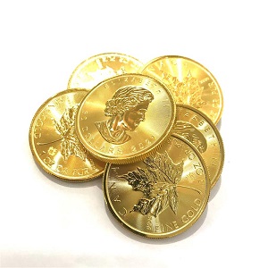24金(K24) 投資用地金 メイプル金貨 1oz 7枚 買取相場