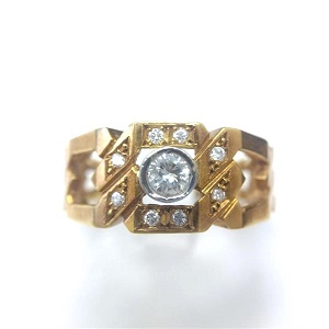 ダイヤモンド 0.5ct G SI2 FR Pt850 リング 買取相場