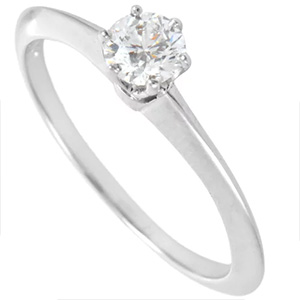 ティファニー(Tiffany＆Co) Pt950 リング ソリティア ダイヤモンド D（0.25ｃｔ ABランク 買取相場
