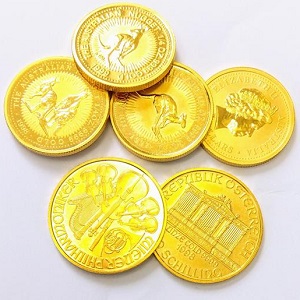 24金(K24) 投資用地金 ウィーン金貨 1/4オンス 2枚 ナゲット金貨 1/4オンス 4枚 買取相場