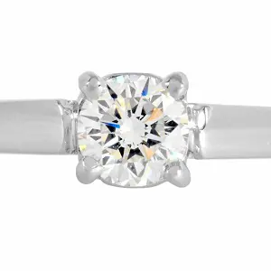 ダイヤモンド 0.312ct F VVS2 Pt950 リング 買取相場