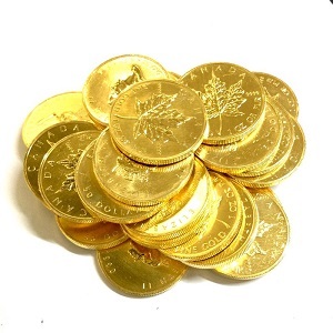 24金(K24) 投資用地金 メイプルリーフ金貨 1OZ 29枚 買取相場
