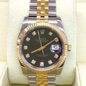 ロレックス(ROLEX) デイトジャスト 116233G 自動巻き SS×YG Bランク 買取相場