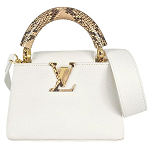ルイ・ヴィトン(Louis Vuitton) 2WAYハンドバッグ カプシーヌ MINI N98477 トリヨン エキゾチックレザー Bランク 買取相場