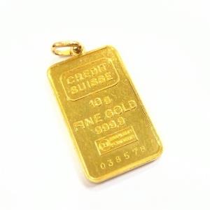 24金(K24) 18金(K18) アクセサリー インゴット付きトップ 買取相場