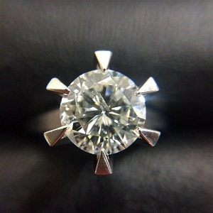 ダイヤモンド 2.01ct J I1 Pt850 リング 買取相場