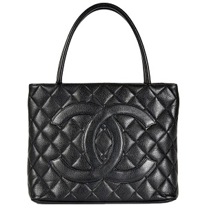 シャネル(CHANEL) 復刻 トートバッグ A01804 ブラック キャビアスキン ABランク 買取相場