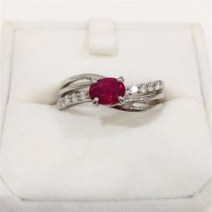ルビー R(0.79ct ダイヤモンド MD(0.14ct Pt900 リング 買取相場