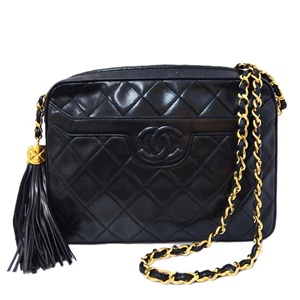 シャネル(CHANEL) ショルダーバッグ ラムスキン タッセル ココマーク Bランク 買取相場