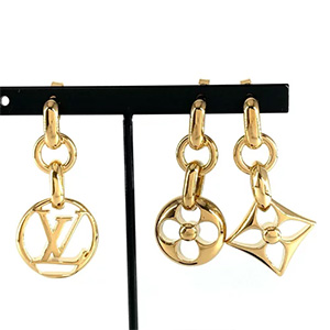 ルイ・ヴィトン(Louis Vuitton) ピアス ブックル ドレイユ クレイジーインロック M69662 メッキ ABランク 買取相場