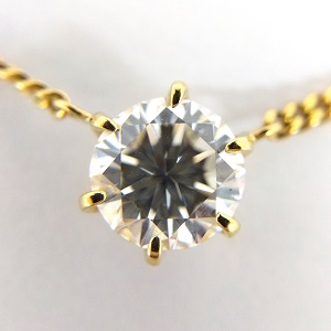 ダイヤモンド D(0.85ct I VS2 K18 ネックレス 買取相場