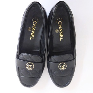 シャネル(CHANEL) 靴 ローファー ココマーク マトラッセ ブラック G45122 BCランク 買取相場