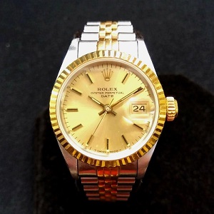 ロレックス(ROLEX) デイトジャスト 69173 85番 ゴールド文字盤 本体のみ 買取相場