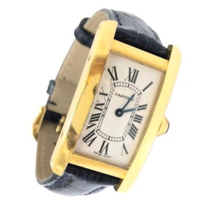 カルティエ(Cartier) タンクアメリカン クォーツ K18 Bランク 買取相場