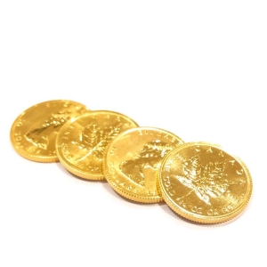 24金(K24) 投資用地金 メイプルリーフ金貨1/4オンス 買取相場