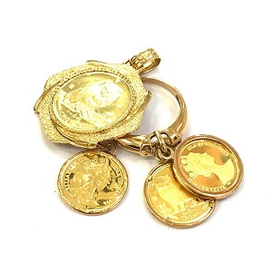 24金(K24) 18金(K18) アクセサリー コイントップ 買取相場