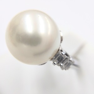 パール)約12.16mm メレダイヤ MD)0.32ct リング Pt900 買取相場