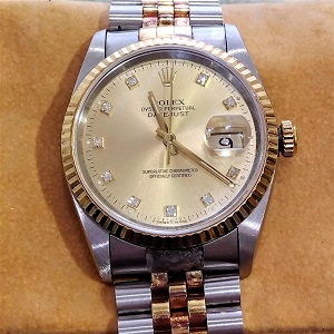 ロレックス(ROLEX) デイトジャスト 16233G X番 自動巻き SS×YG BCランク 買取相場