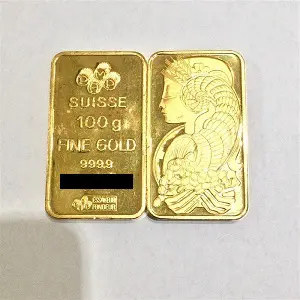 インゴットK(IK) 投資用地金 PAMP 100g 2本 買取相場