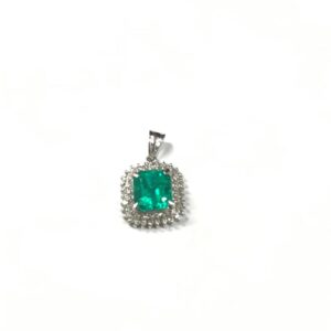 エメラルド 2.13ct 0.36ct Pt900 ネックレス トップ 買取相場