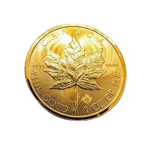 24金(K24) 投資用地金 メイプルリーフ金貨1オンス 買取相場