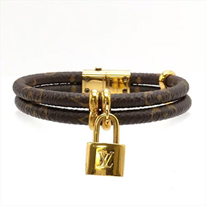 ルイ・ヴィトン(LOUIS VUITTON) ブレスレット ブラスレ キープイット トゥワイス モノグラム M6640E モノグラムキャンバス Bランク 買取相場
