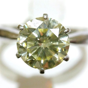 ダイヤモンド D(2.073ct FLY VS2 GOOD PT900 リング 買取相場