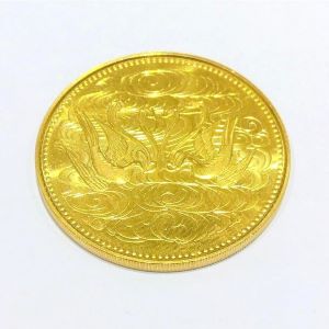 24金(K24) 記念品 天皇陛下御在位60年記念 10万円金貨 買取相場