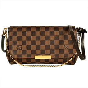 ルイ・ヴィトン(Louis Vuitton) ショルダーバッグ フェイボリット MM N41129 ダミエ エベヌ Aランク 買取相場