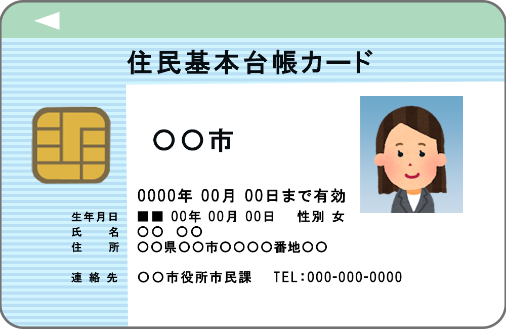 金・貴金属買取に必ず必要なもの「住民基本記帳カード」