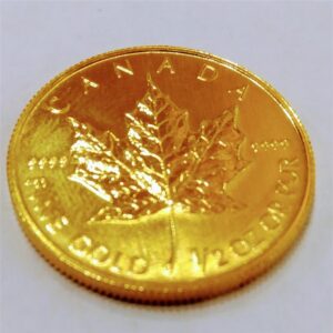 24金(K24) メープルリーフ金貨 1/2oz 買取相場