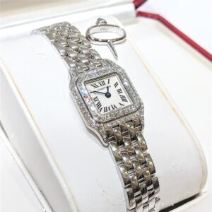 カルティエ(CARTIER) カルティエ ミニパンテール 2連ダイヤベゼル WF3210F3 ABランク 買取相場
